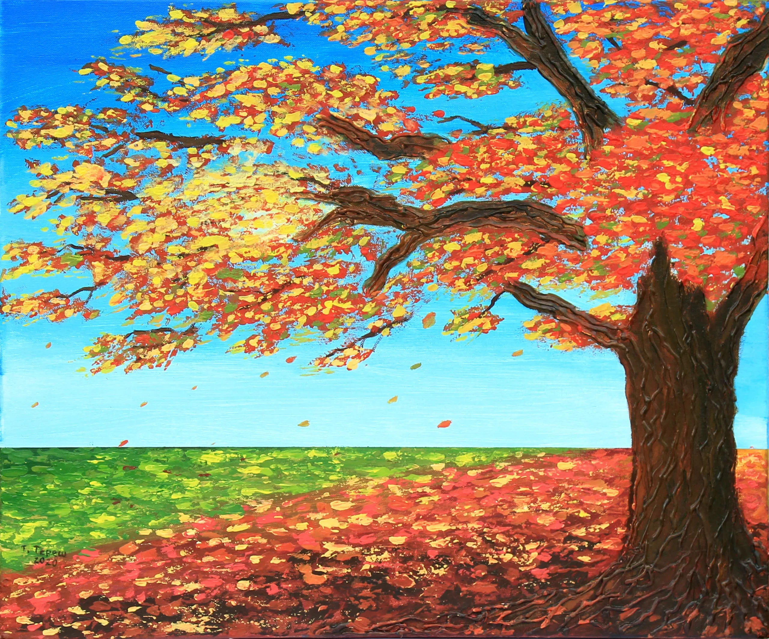 How To Draw A Tree With Acrylic Paint